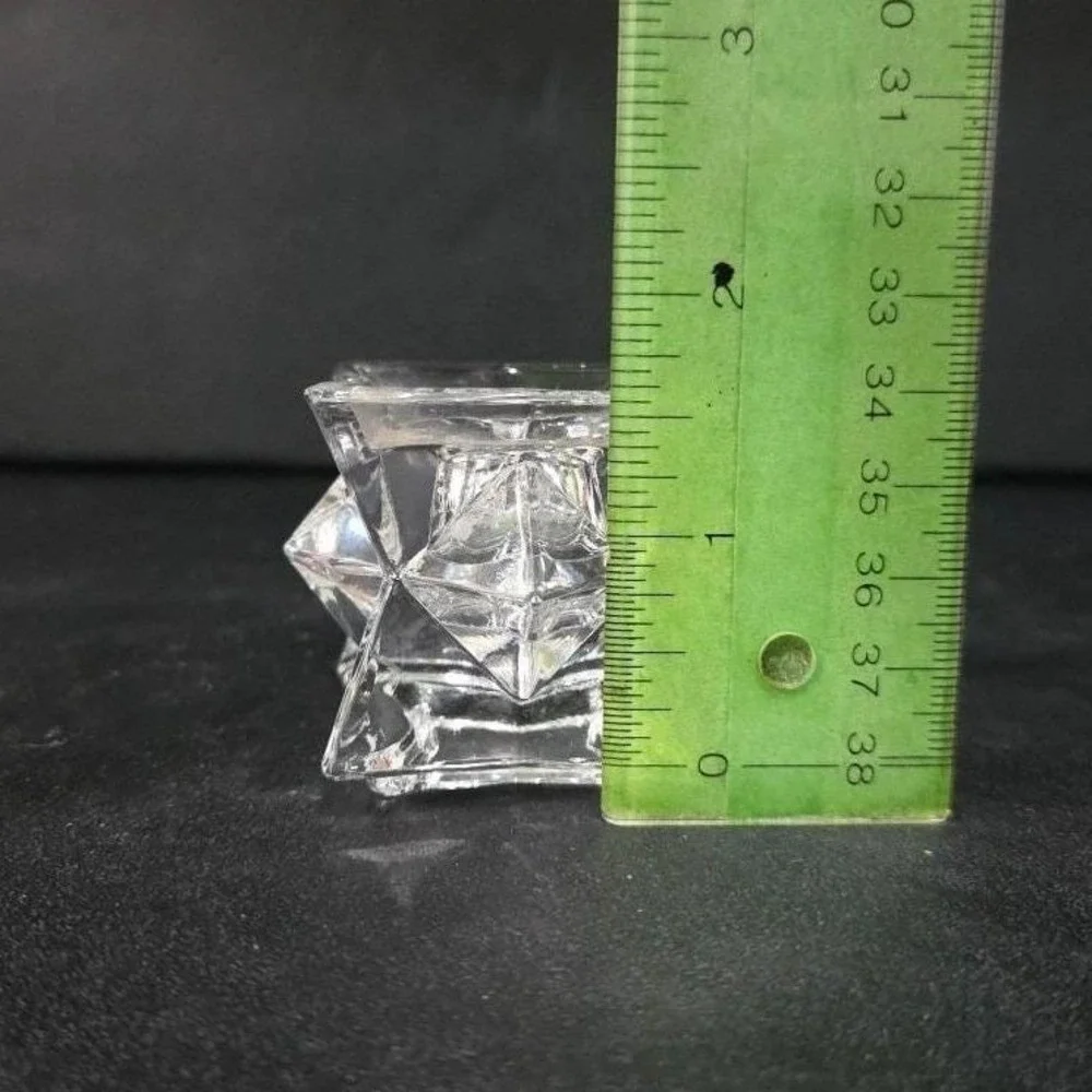 St. George 24% Lead Crystal Candle Holder, Vintage Replacement Candlestick Decor